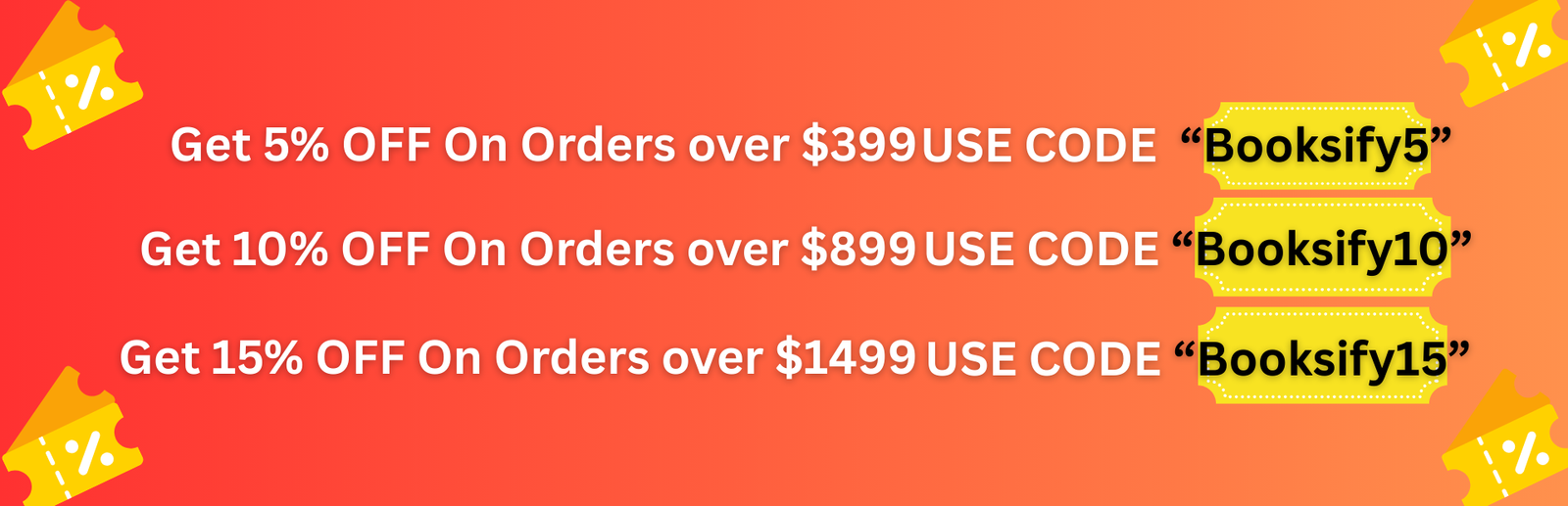 Get 15% OFF On Orders over $1499