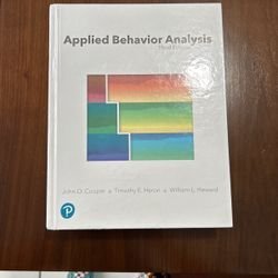 Applied Behavior Analysis 3rd Edition (ABA) Hardcover