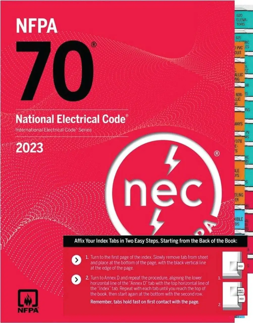 National Electrical Code 70 2023 With Index Tab NFPA 70 Paperback