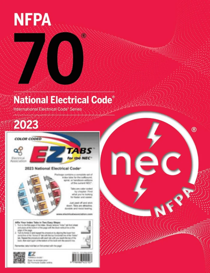 NFPA 70 National Electrical Code 2023 Paperback with EZ Tabs