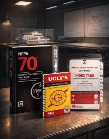 NFPA 70 NEC 2026 Handbook Hardcover + Ugly’s Electrical References 2026 + Index Tab 2026
